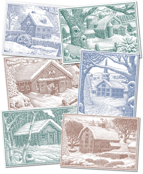 Vermont Series variety pack. Six cards with Vermont themes.
