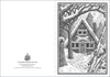 Rustic New England A-Frame Holiday Card Blank or with Greeting