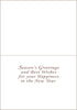 Snowy Covered Bridge Line Drawing Art Card