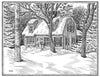 HOUSE PORTRAITS - Custom Hand Drawn Original Art of Your Home