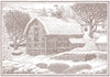 Scenic Winter Barn in Vermont Holiday Card