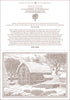 Scenic Winter Barn in Vermont Holiday Card