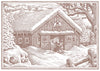 Winter Horse Barn