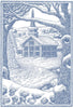 Snowy Church Scene Christmas Card